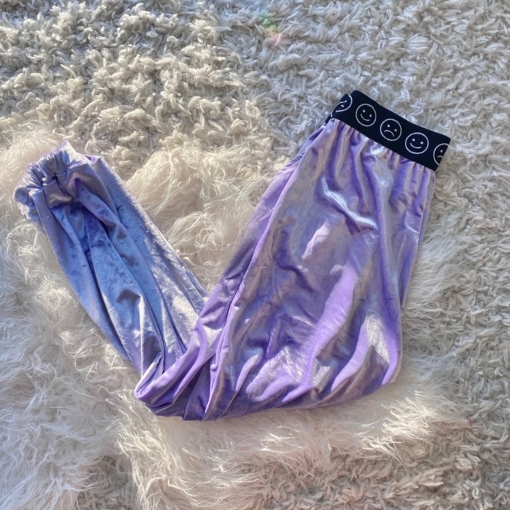 Velvet lavender tracksuit set